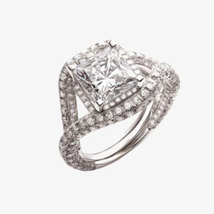 Silver Diamond Lou Helium Ring